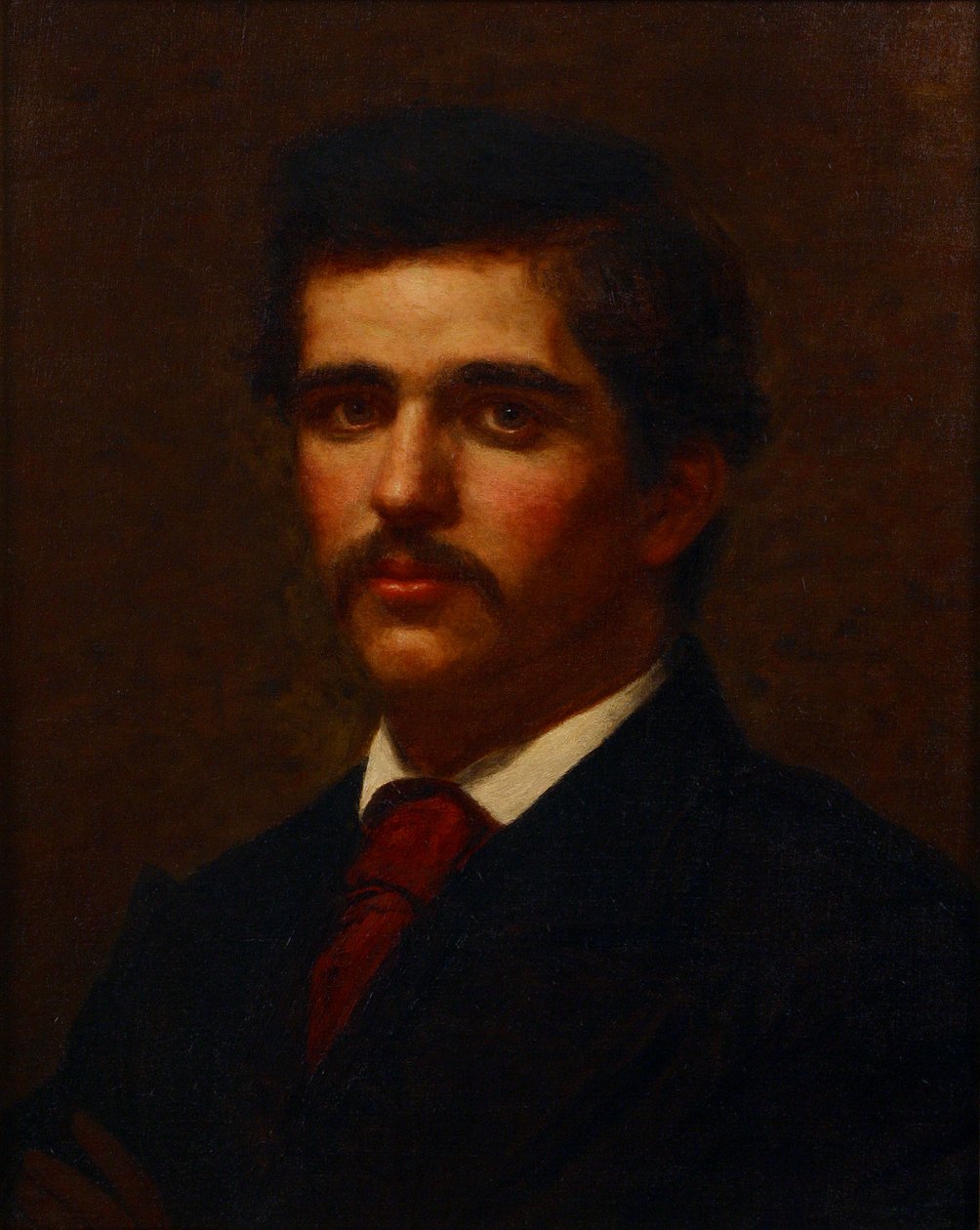 Autorretrato (óleo sobre lienzo) de Louis Comfort (attr. to) Tiffany