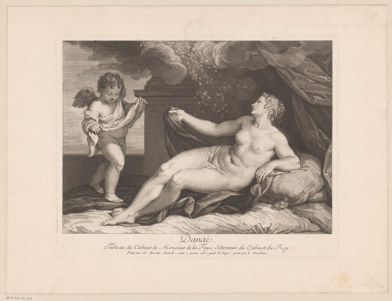 Júpiter y Danaë de Louis Desplaces