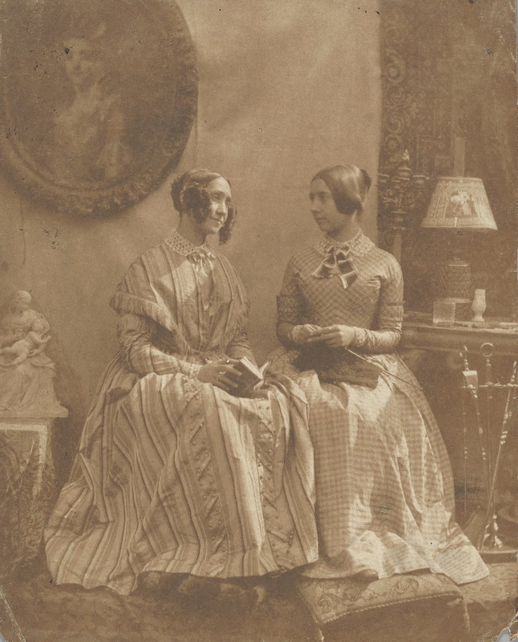 [La esposa y la hija del artista], 1846-49 de Louis Désiré Blanquart Evrard