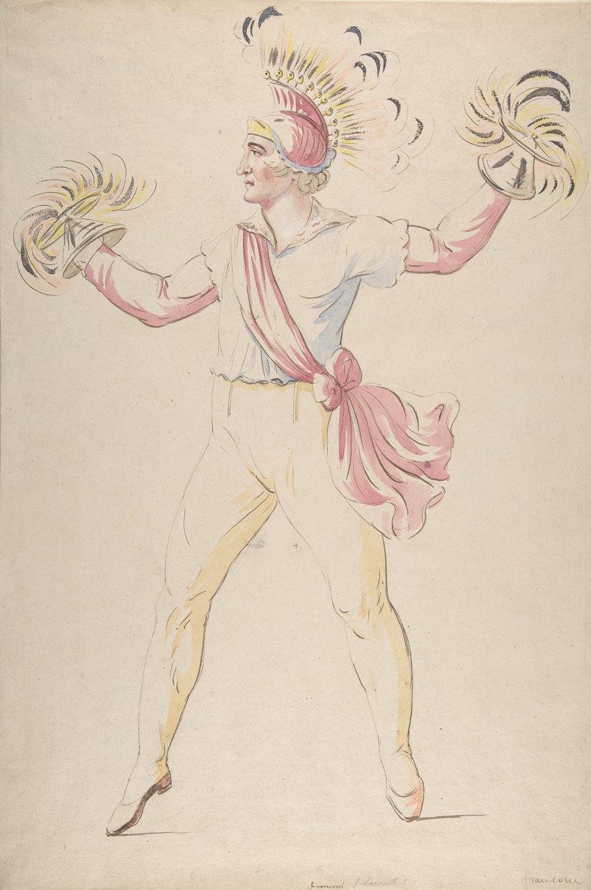 Franconi, girando conos en llamas, 1768-1810 de Louis Ducros