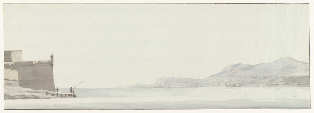 Vista de la costa de Calabria desde el punto más alto de la costa de Mesina
Vista de la costa calabresa desde la esquina exterior de la ciudadela de Mesina (título en el objeto)
Voyage en Italie, en Sicile et à Malte - 1778 (título de la serie) de Louis Ducros