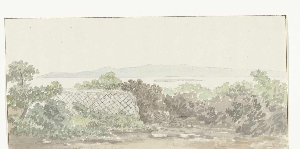 Vista de las ruinas del teatro de Brindisi
Vista de los restos del Teatro de Tarento (título en el objeto)
Viaje a Italia, Sicilia y Malta - 1778 (título de la serie) de Louis Ducros