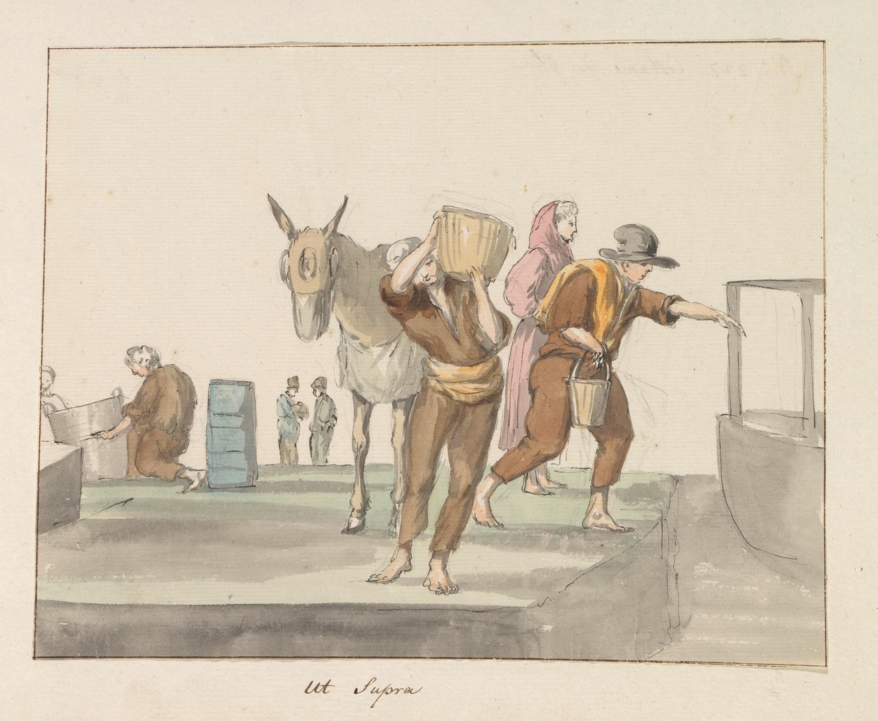 Trajes de la isla de Gozo
Traje de Gozo (título en el objeto)
Voyage en Italie, en Sicile et à Malte - 1778 (título de la serie) de Louis Ducros