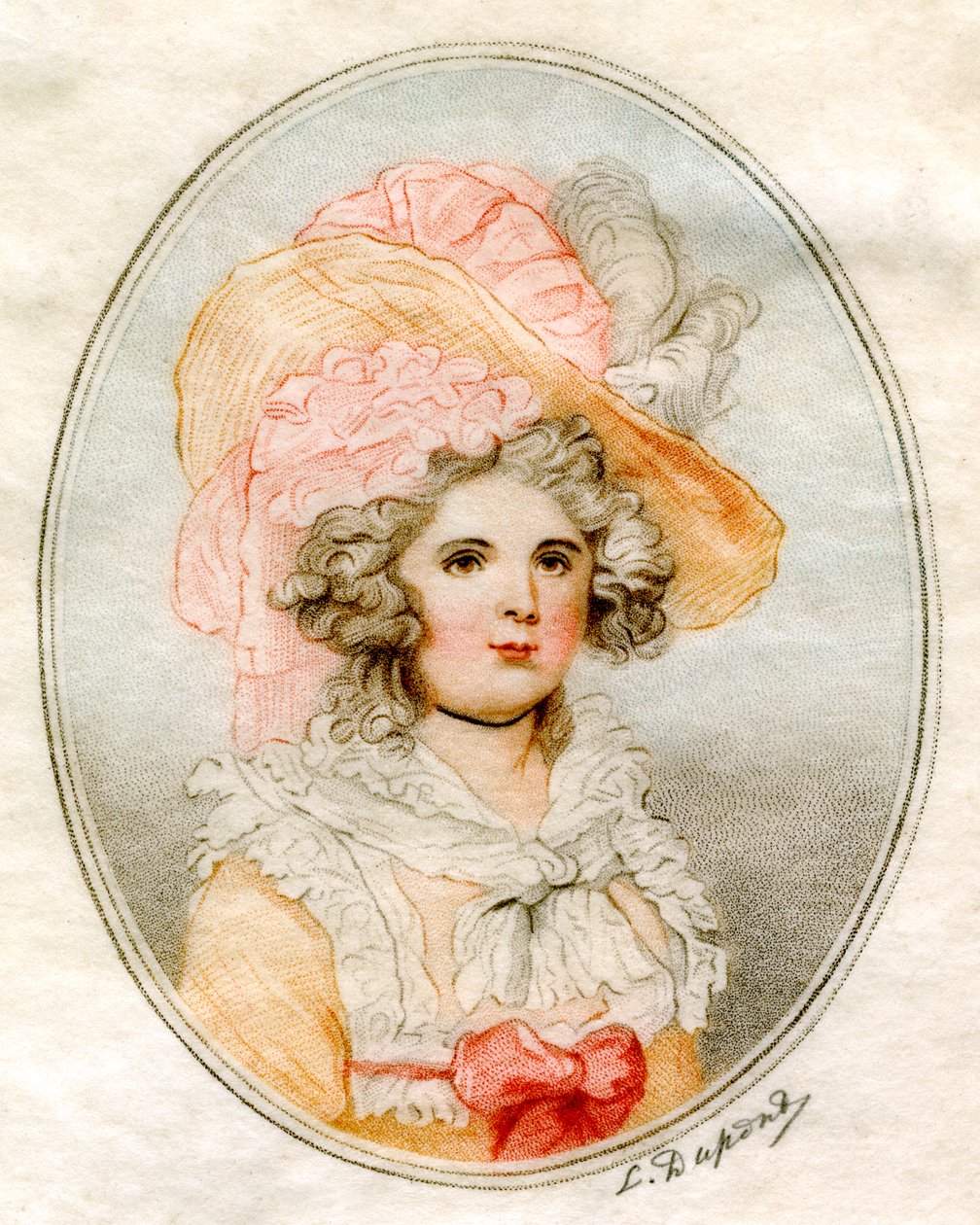 Retrato de una mujer, siglo XVIII de Louis Dupont
