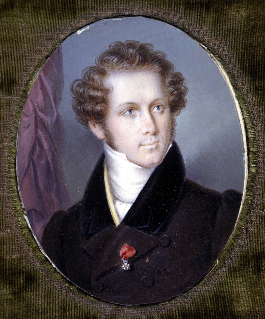 Retrato de Vincenzo Bellini (1801 - 1835). Miniatura de Dupré. Museo della Scala. Milán. de Louis Dupré