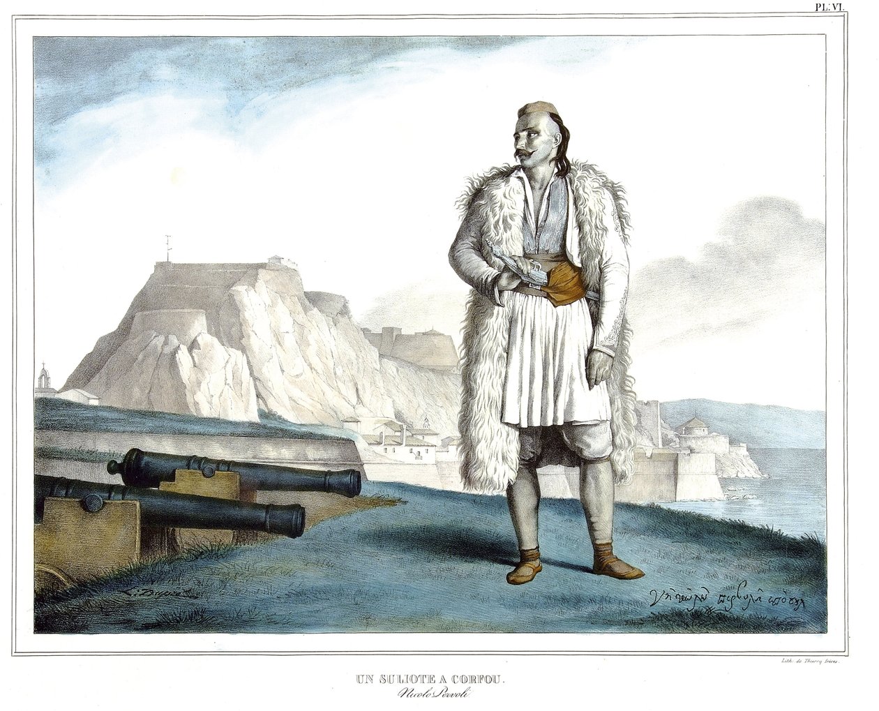 Un Suliote en Corfú, Nicolo Pervoli, en 