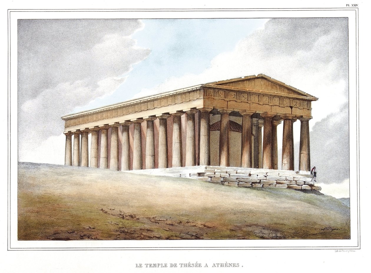 El templo de Thesee en Atenas. en 