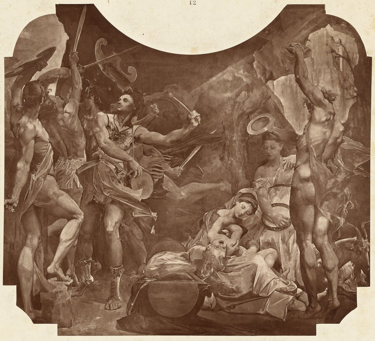 Júpiter y los coribantes de Louis Emile Durandelle