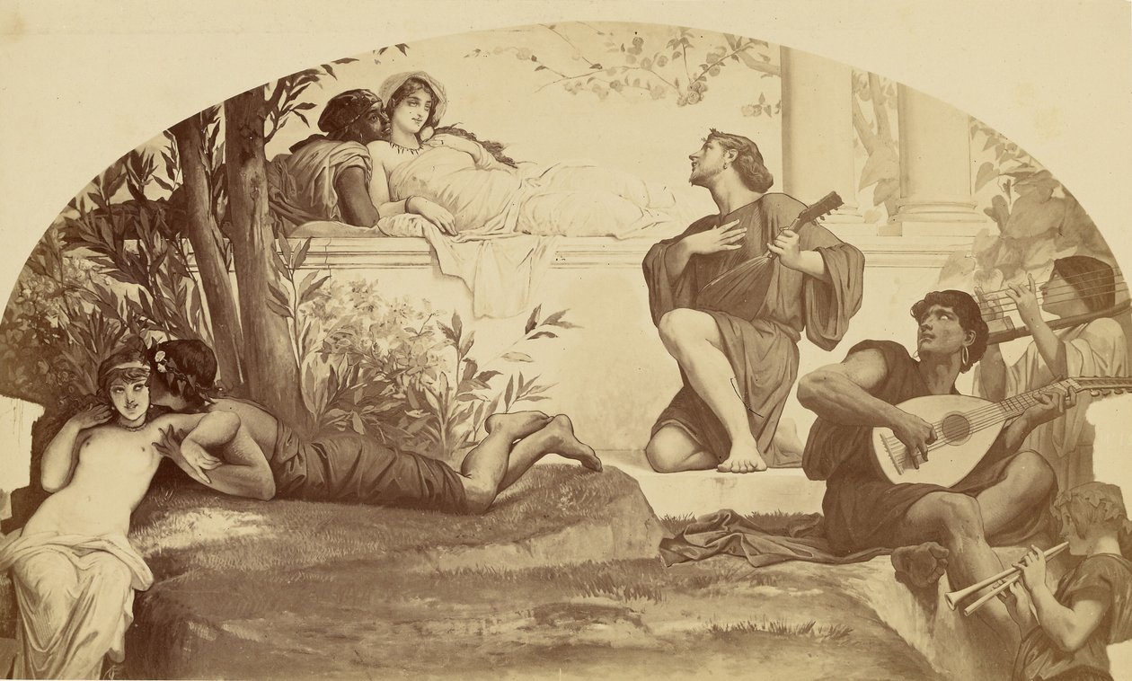 La música en el amor de Louis Emile Durandelle