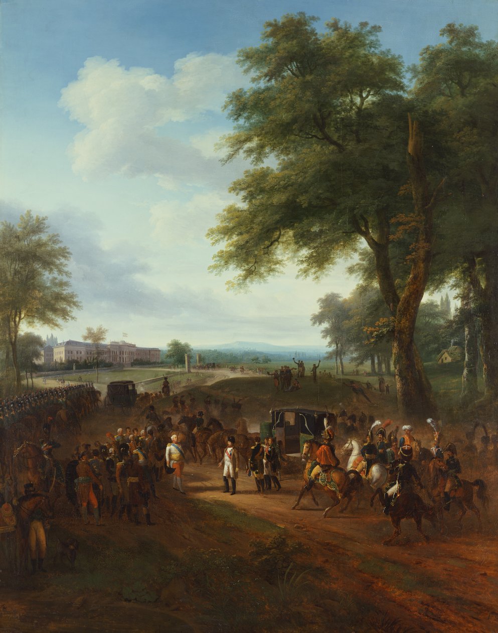 Napoleón recibido por Federico Duque de Wurttemberg, 2 de octubre de Louis Etienne Watelet