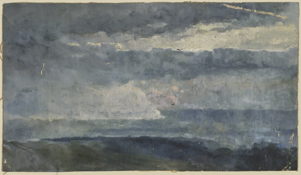 Estudio al óleo (nubes) de Louis Eysen