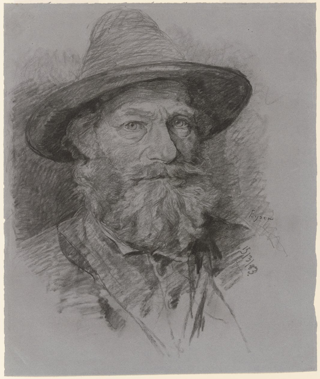 Retrato del primo Hils de Louis Eysen