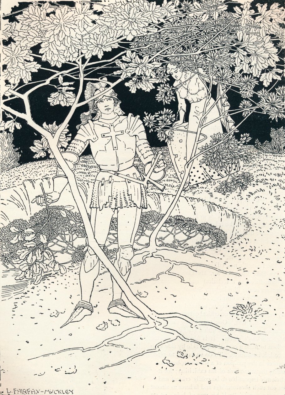 Ilustración para La Reina de las Hadas de Spenser. Canto II. Verso 30, c1895 de Louis Fairfax Muckley