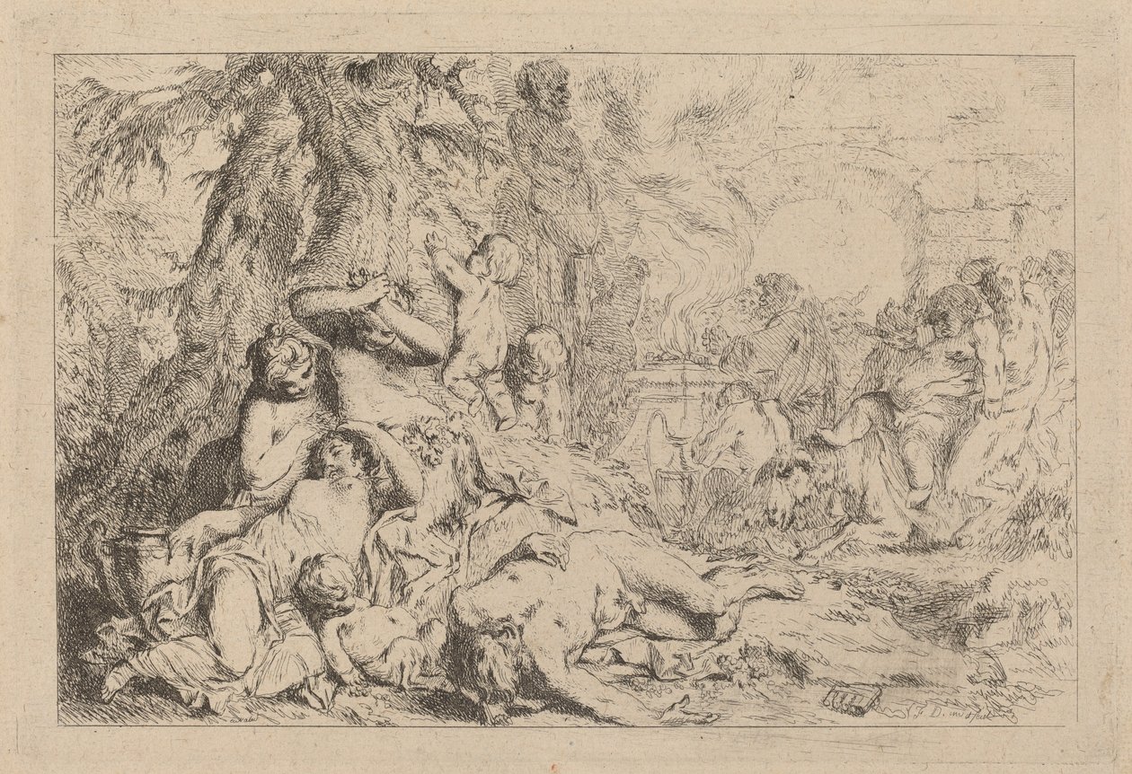La marcha de Sileno de Louis Felix de la Rue