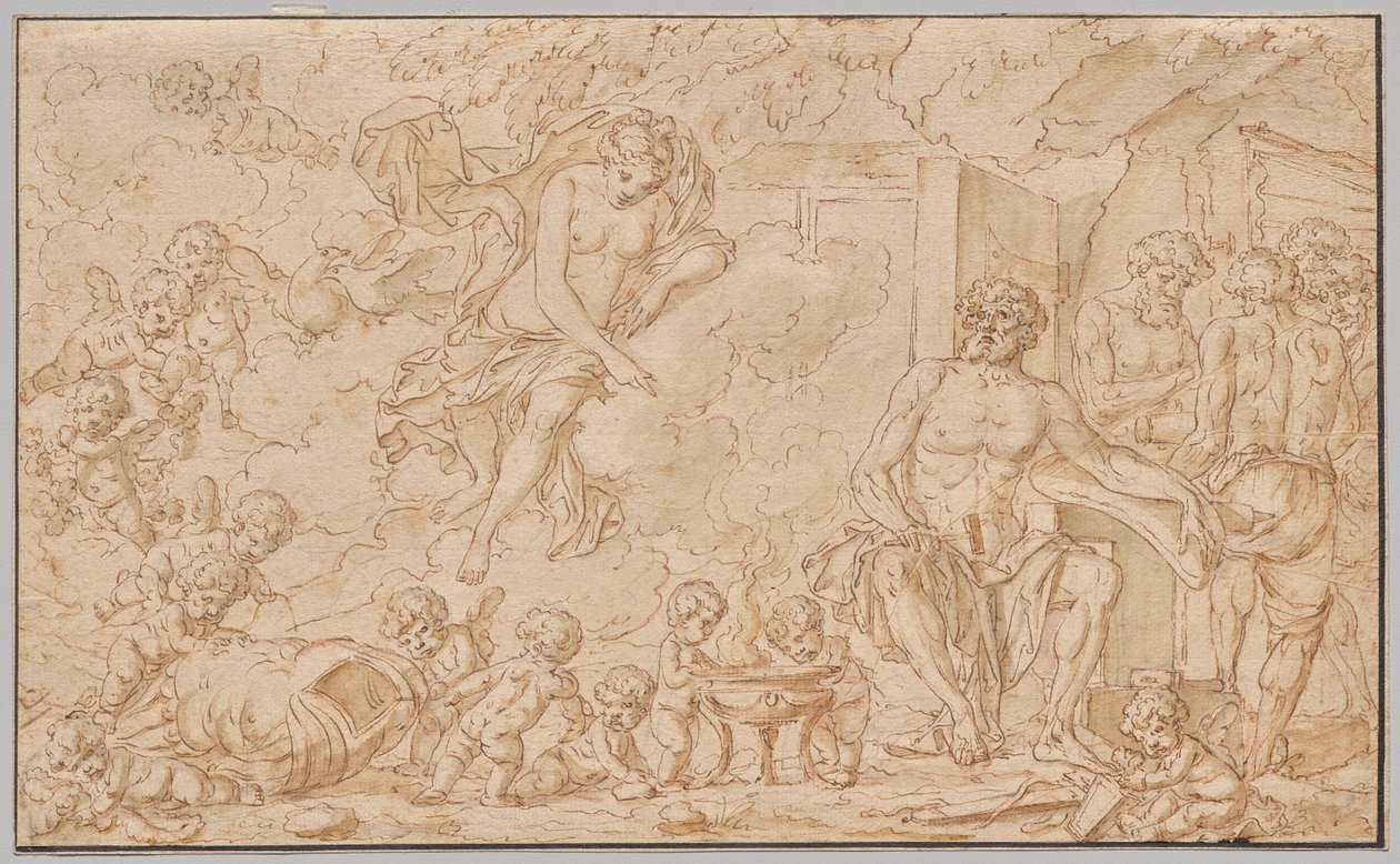 Venus en la fragua de Vulcano de Louis Felix de la Rue