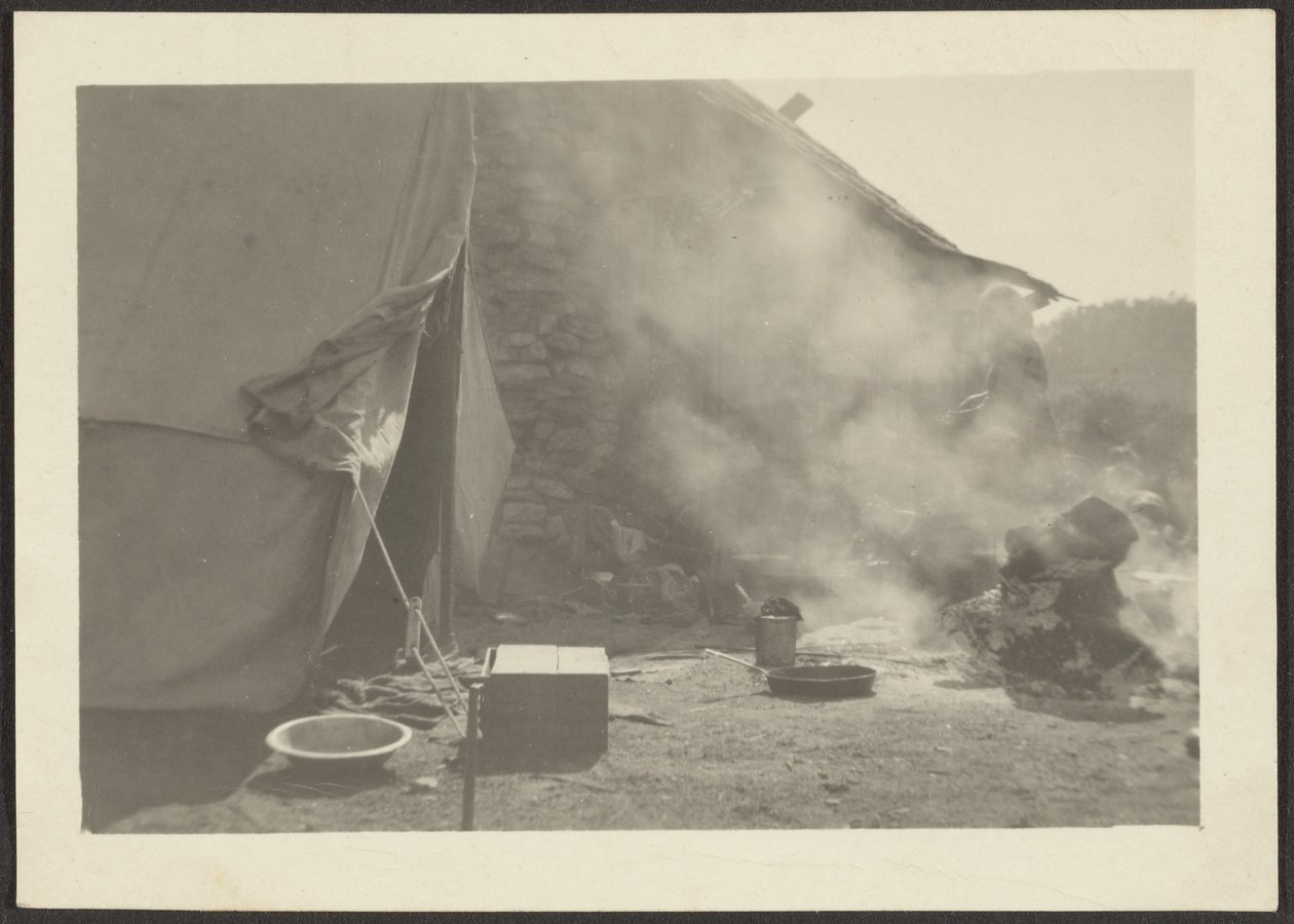 [Escena de campamento] de Louis Fleckenstein