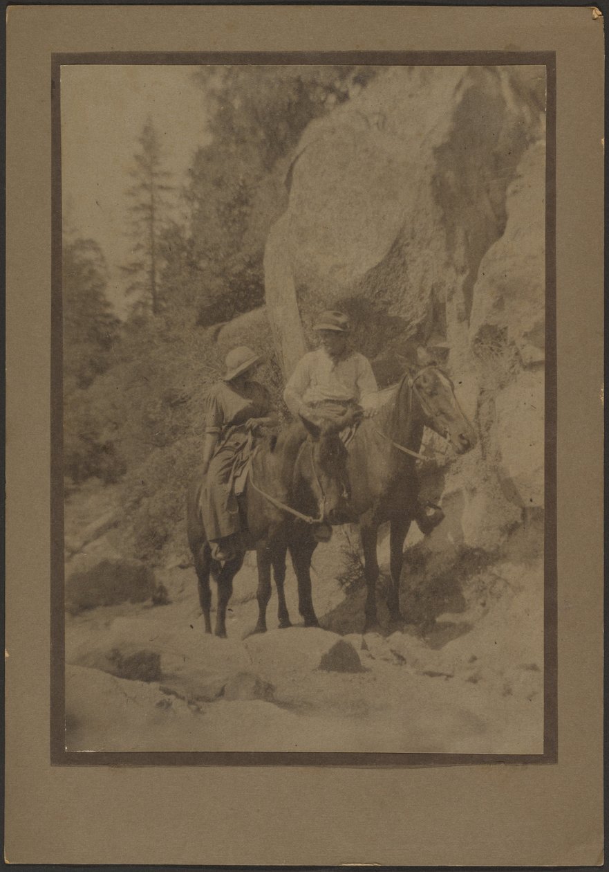 Pareja a caballo de Louis Fleckenstein