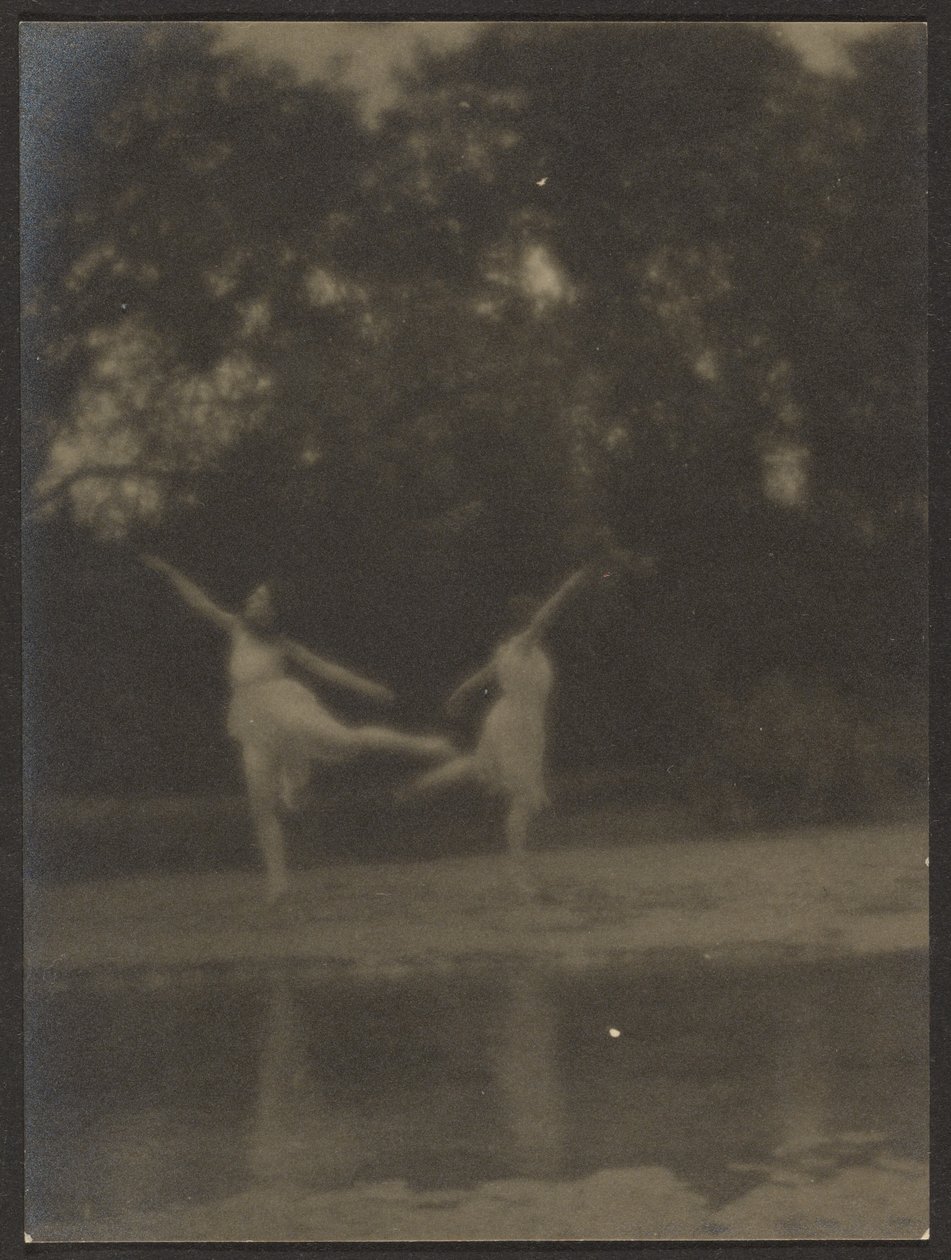 Bailarines en un jardín de Louis Fleckenstein