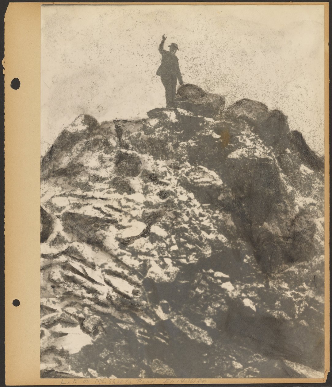 L.F. en la cima del monte Shasta [Louis Fleckenstein] de Louis Fleckenstein