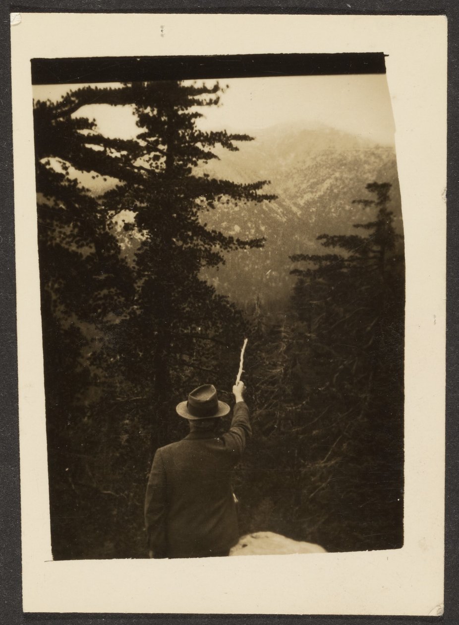 [Hombre señalando con un palo] de Louis Fleckenstein