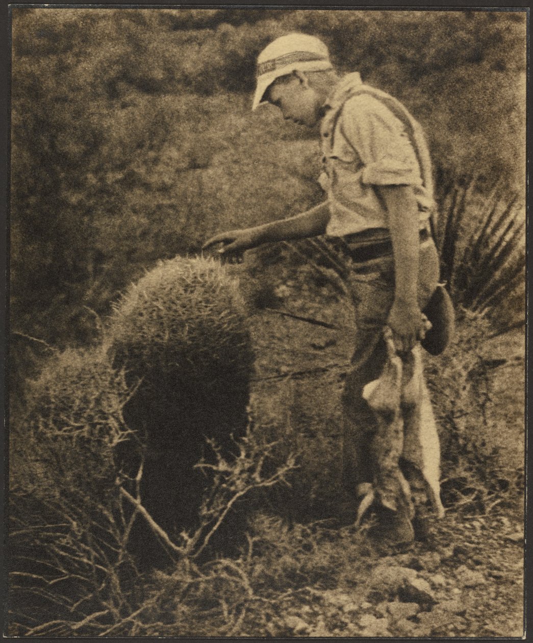 [Hombre con liebres] de Louis Fleckenstein