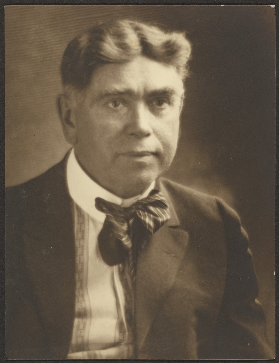 [Retrato de un hombre con corbata a rayas] de Louis Fleckenstein