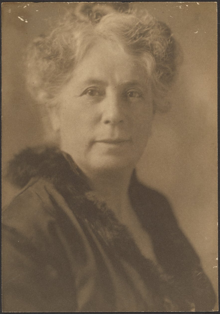 [Retrato de una mujer con cuello de piel] de Louis Fleckenstein