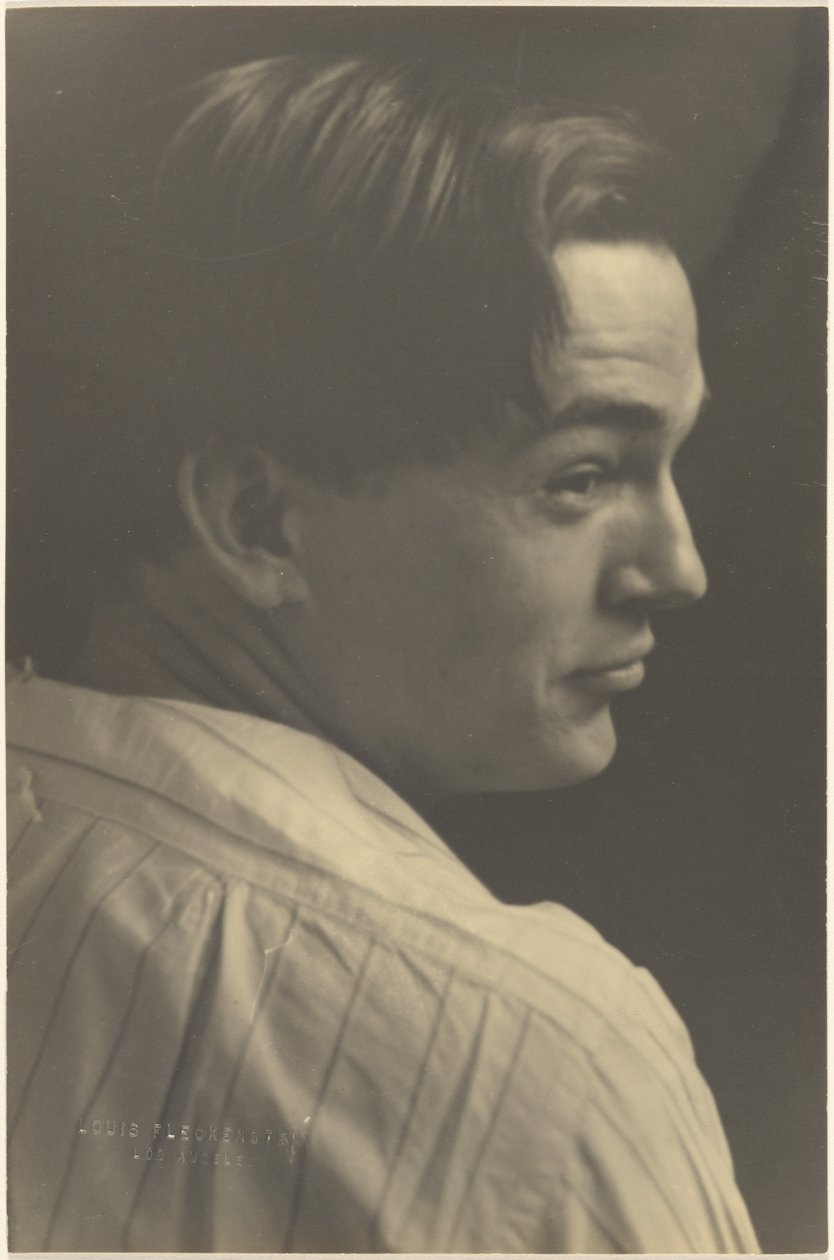 [Retrato de un joven con camisa a rayas] de Louis Fleckenstein