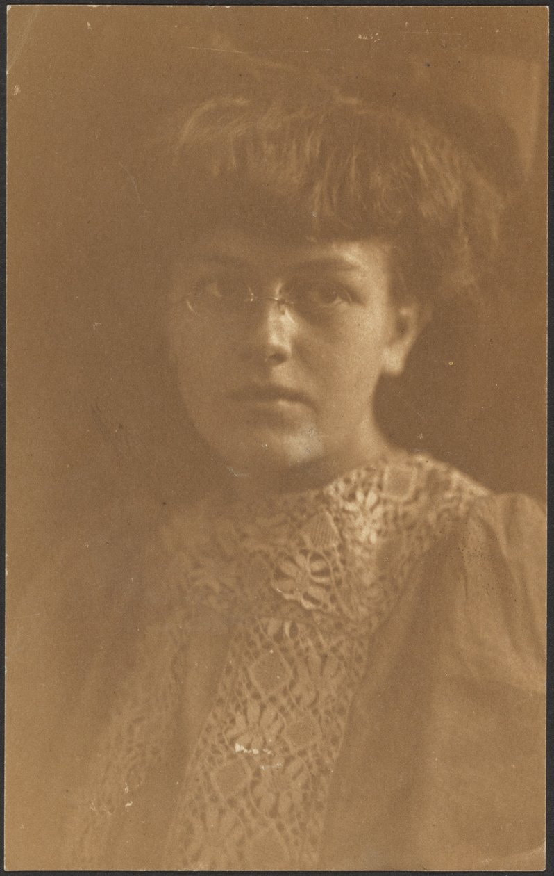 Retrato de una joven con gafas de Louis Fleckenstein