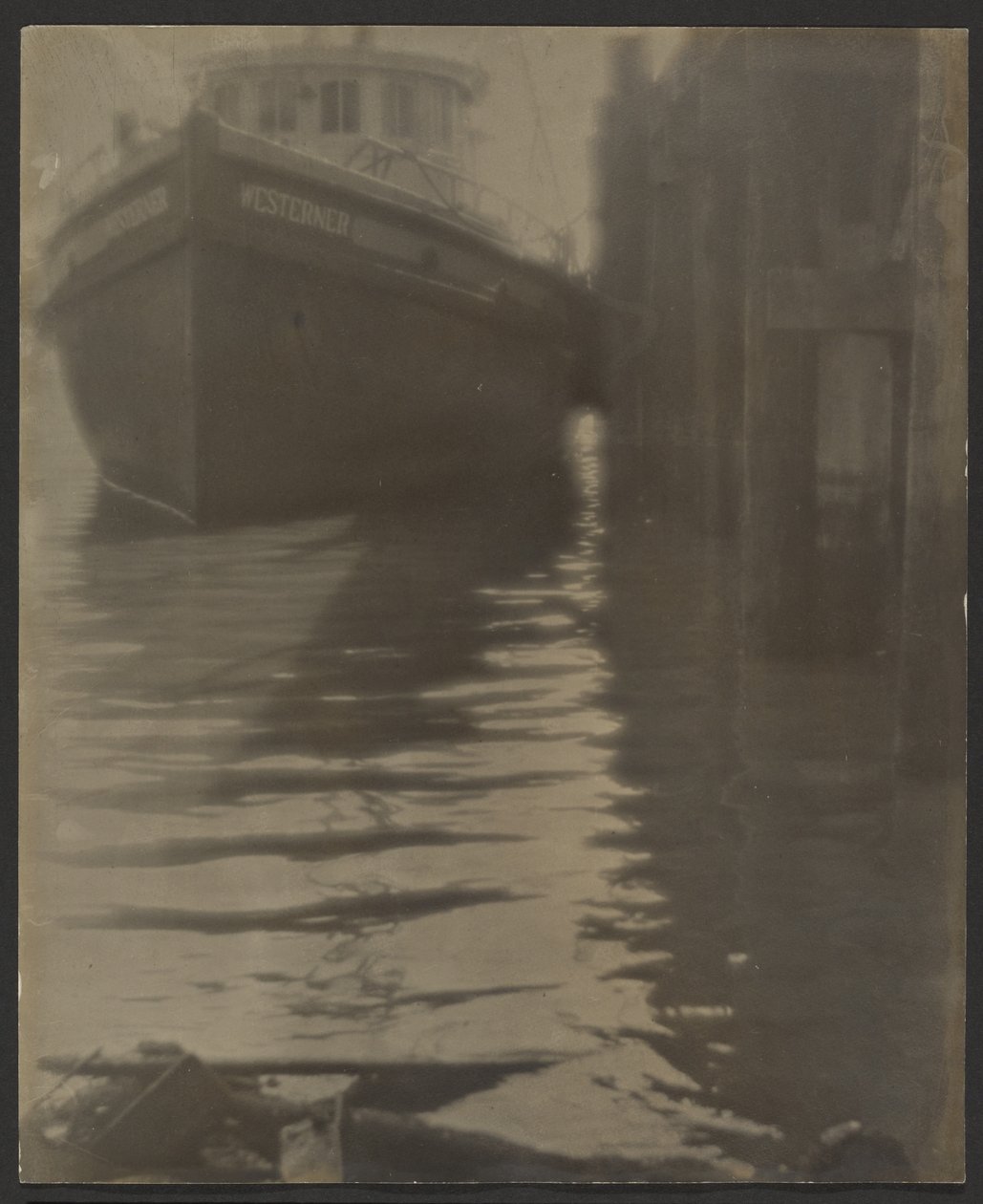 [Barco en un puerto] de Louis Fleckenstein