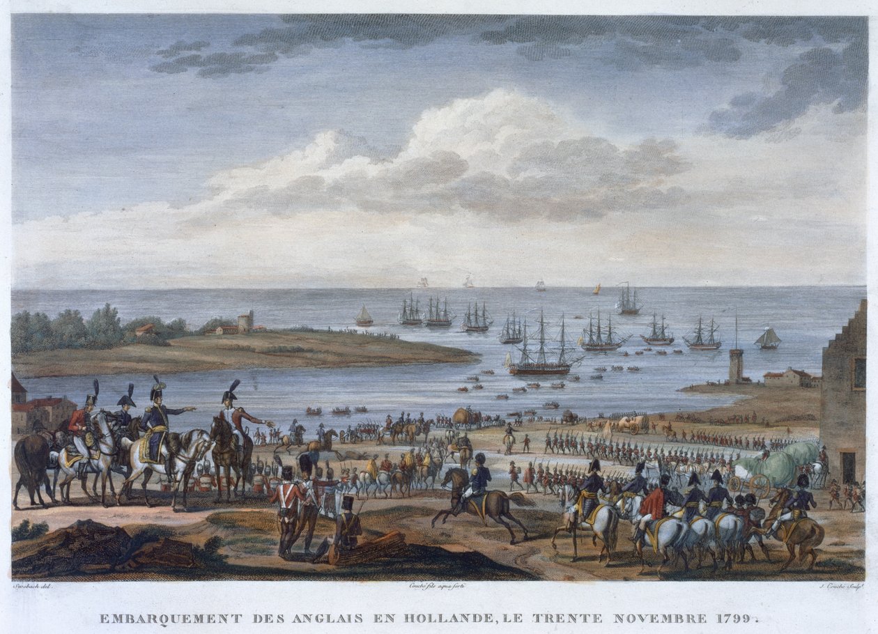 El embarque de los ingleses en Holanda, 30 de noviembre de 1799 de Louis Francois Couche