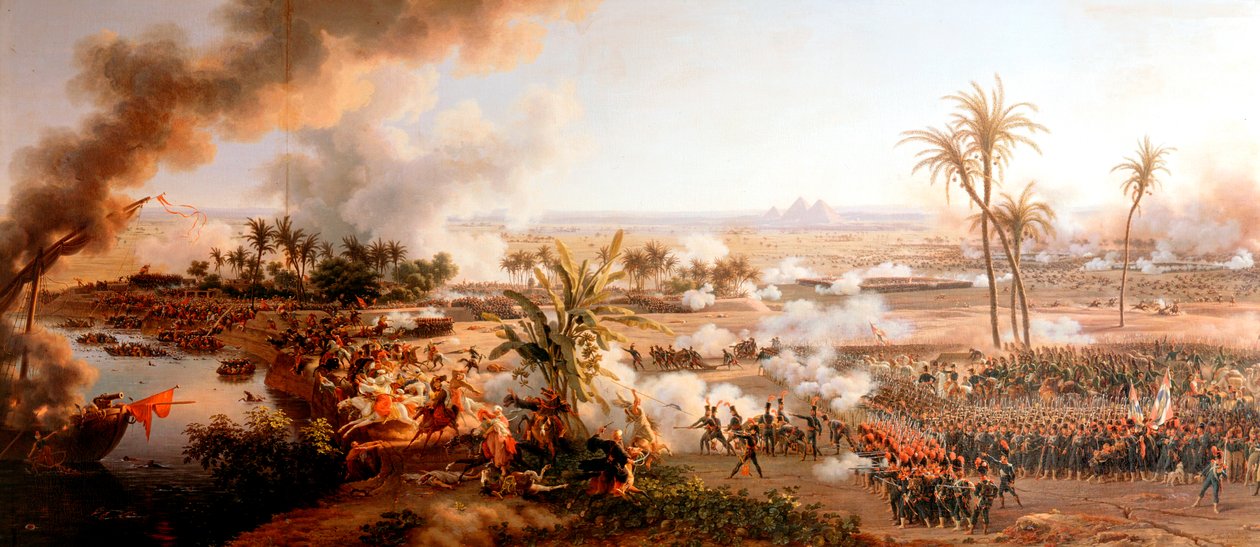 Batalla de las Pirámides, Egipto, 21 de julio de 1798 de Louis Francois Lejeune