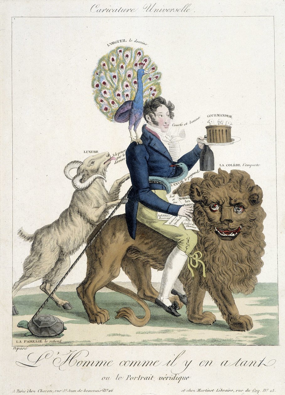 Viñeta sobre el amor: "El hombre como hay tantos o el verdadero retrato" de Louis François Charon