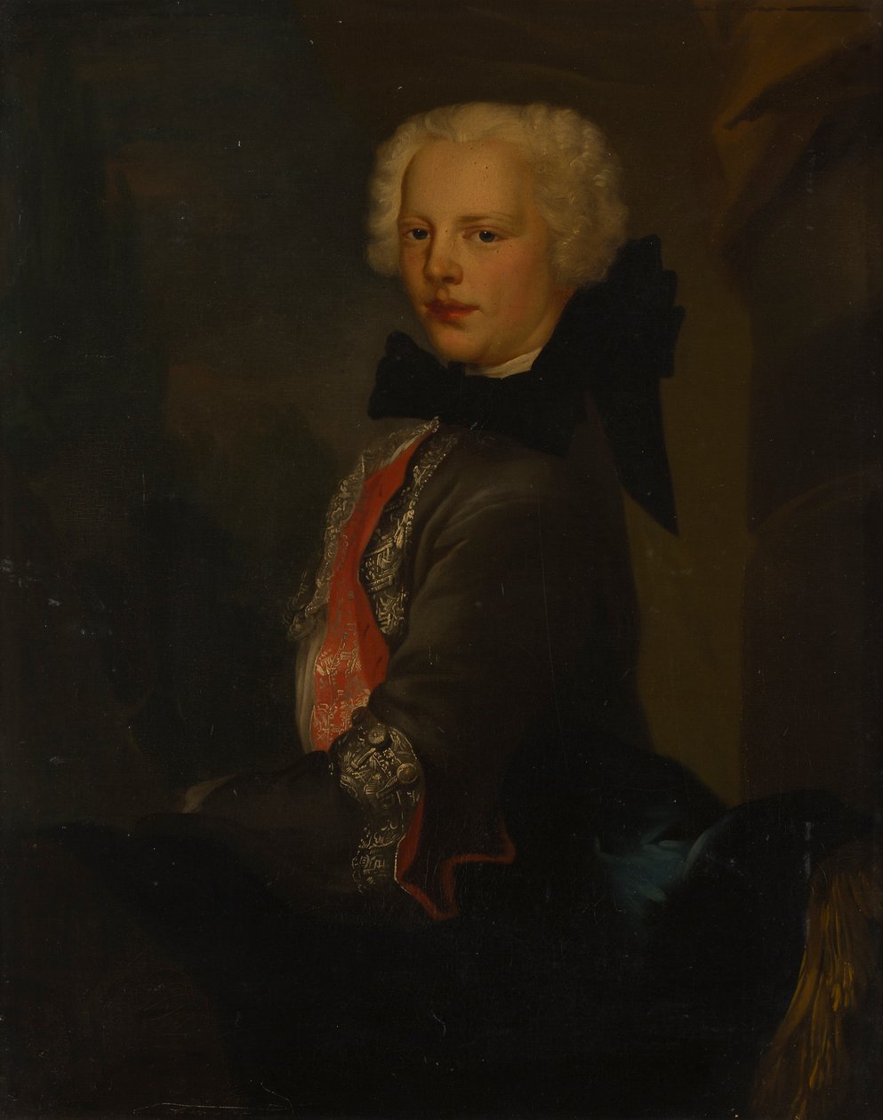 Retrato de un noble (óleo sobre lienzo) de Louis Gabriel (attr.to) Blanchet