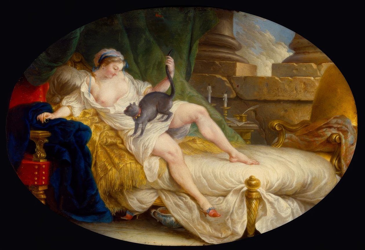 Julie descubre que ha sido abandonada de Louis Gabriel Blanchet