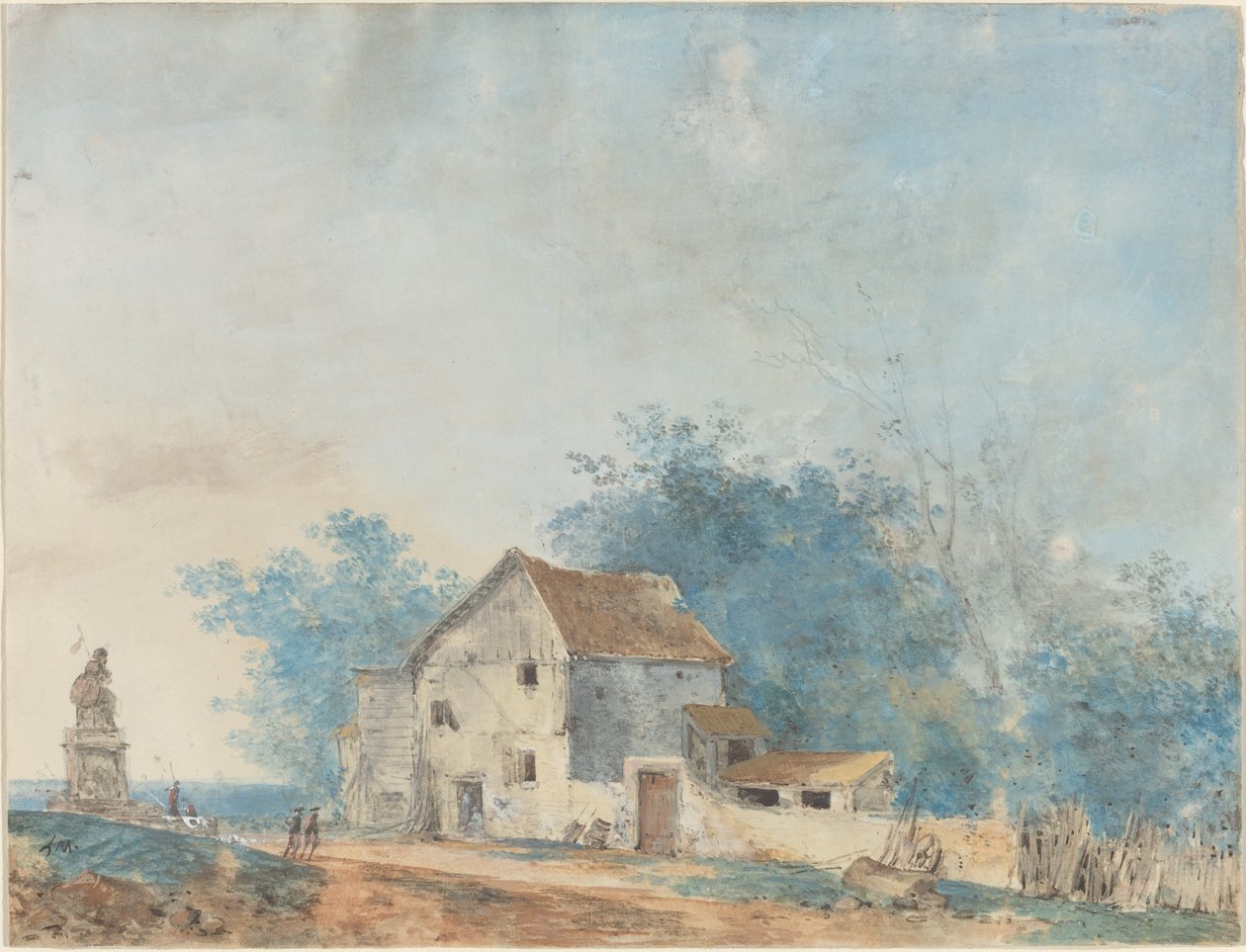 Paisaje de Louis Gabriel Moreau the Elder