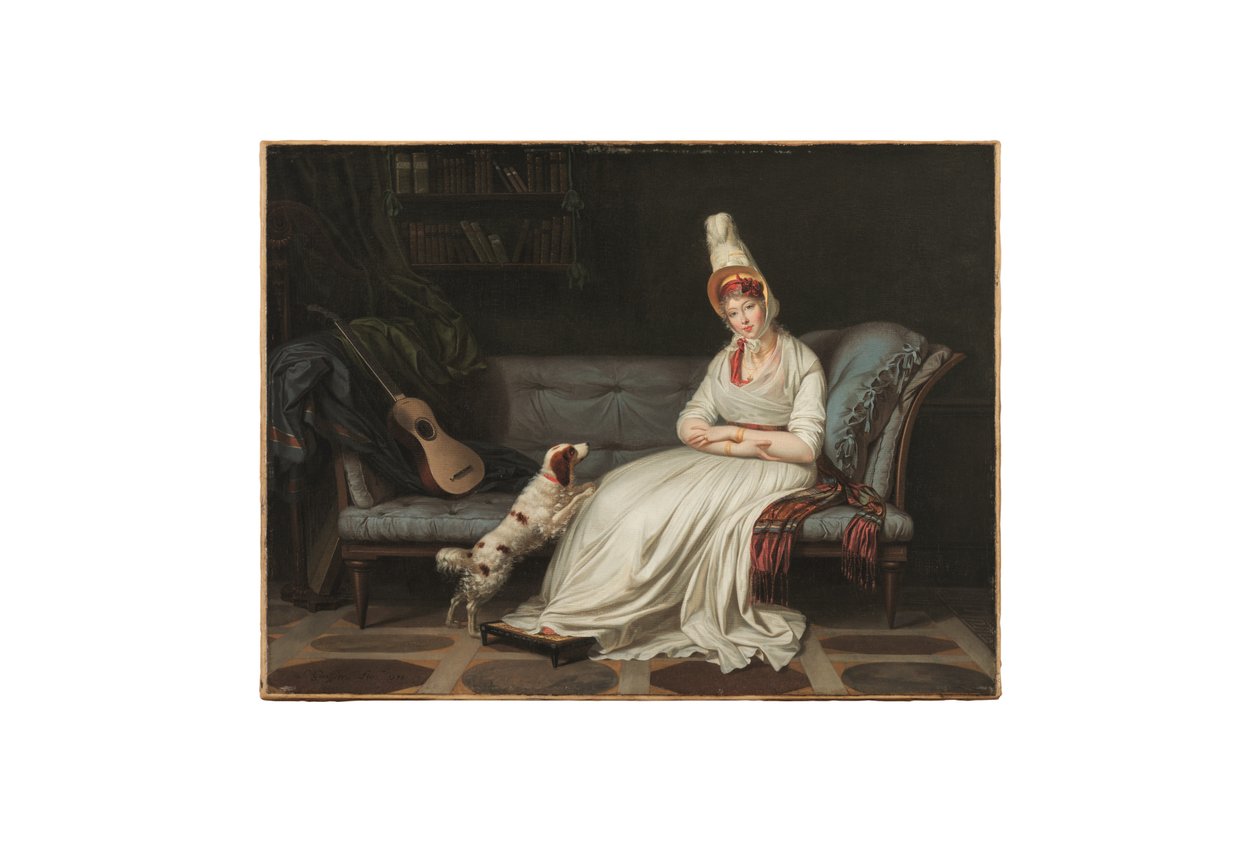 Retrato de Elizabeth, Lady Webster, más tarde Lady Holland (1771-1845), c.1795 (óleo sobre lienzo) de Louis Gauffier