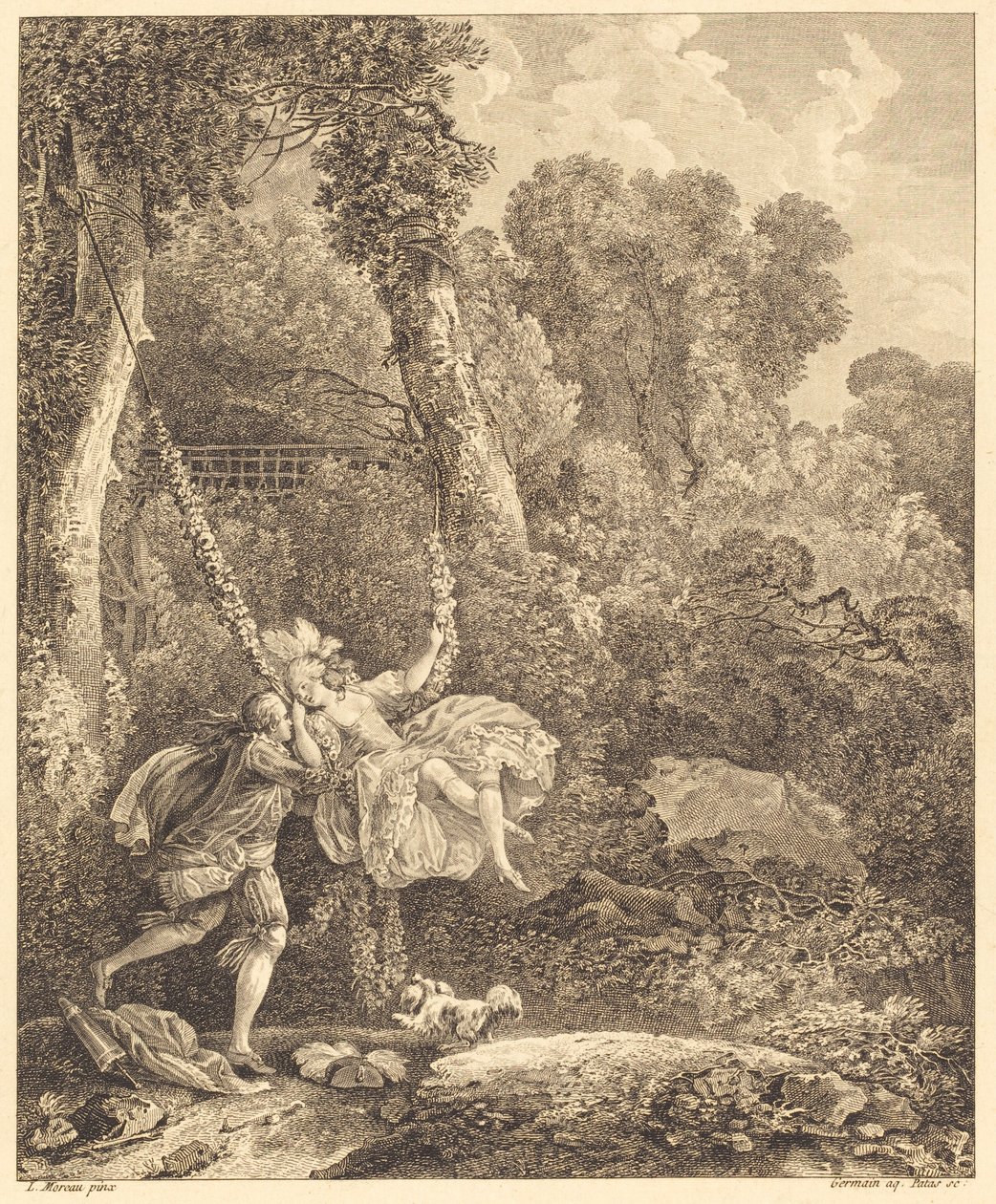 Allí se corren más de un peligro de Louis Germain and Charles Emmanuel Patas after Louis Gabriel Moreau