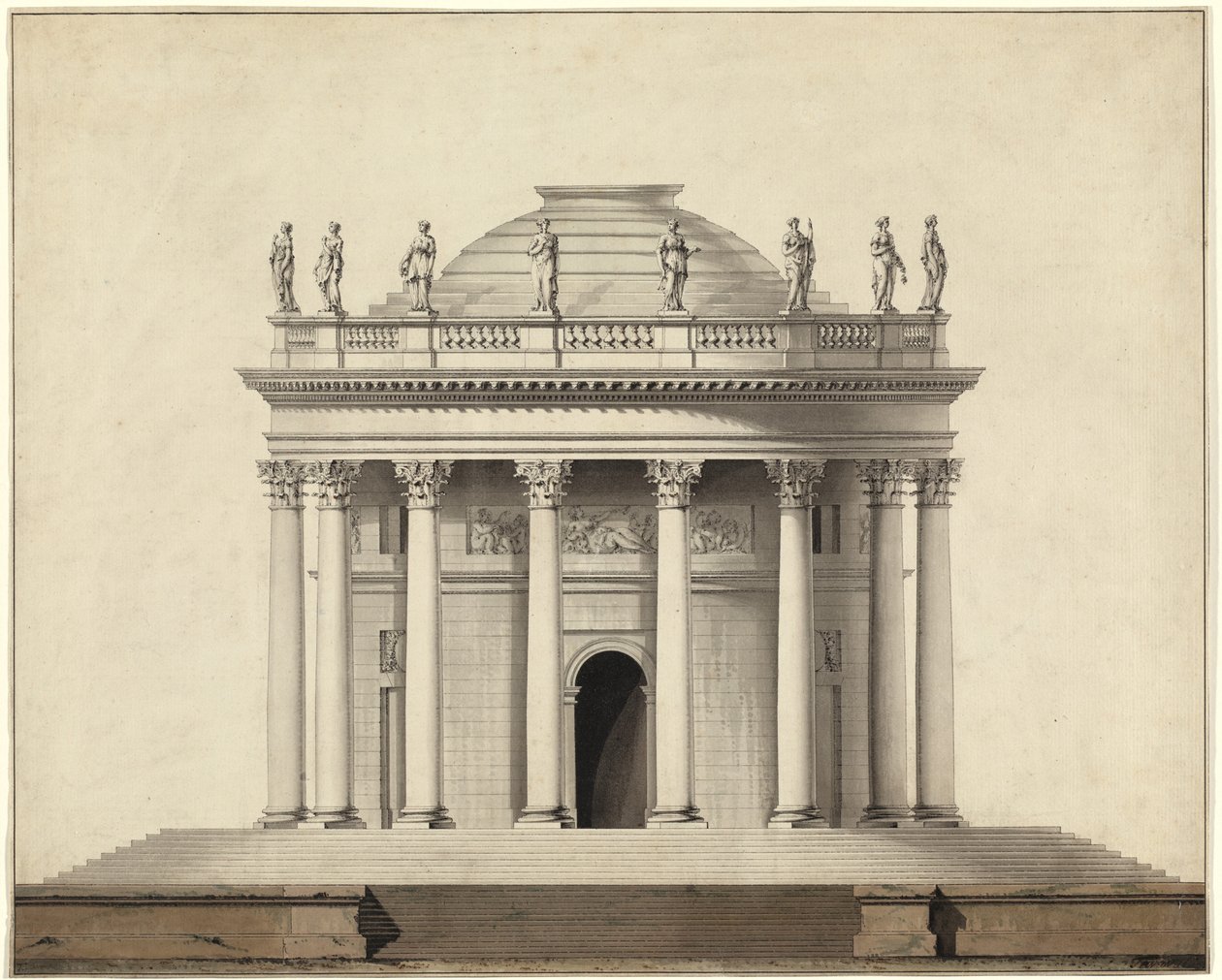 Un Templo Clásico de Louis Gustave Taraval