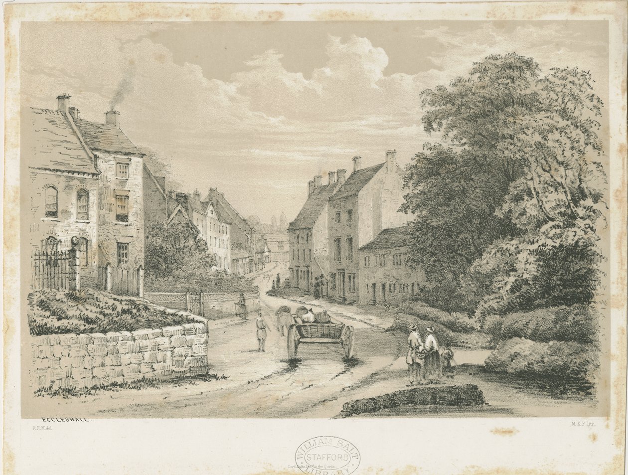 Pueblo de Eccleshall de Louis Haghe