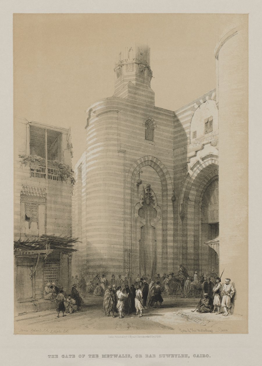 Egipto y Nubia, Volumen III: Puerta de Metwaleys, El Cairo de Louis Haghe