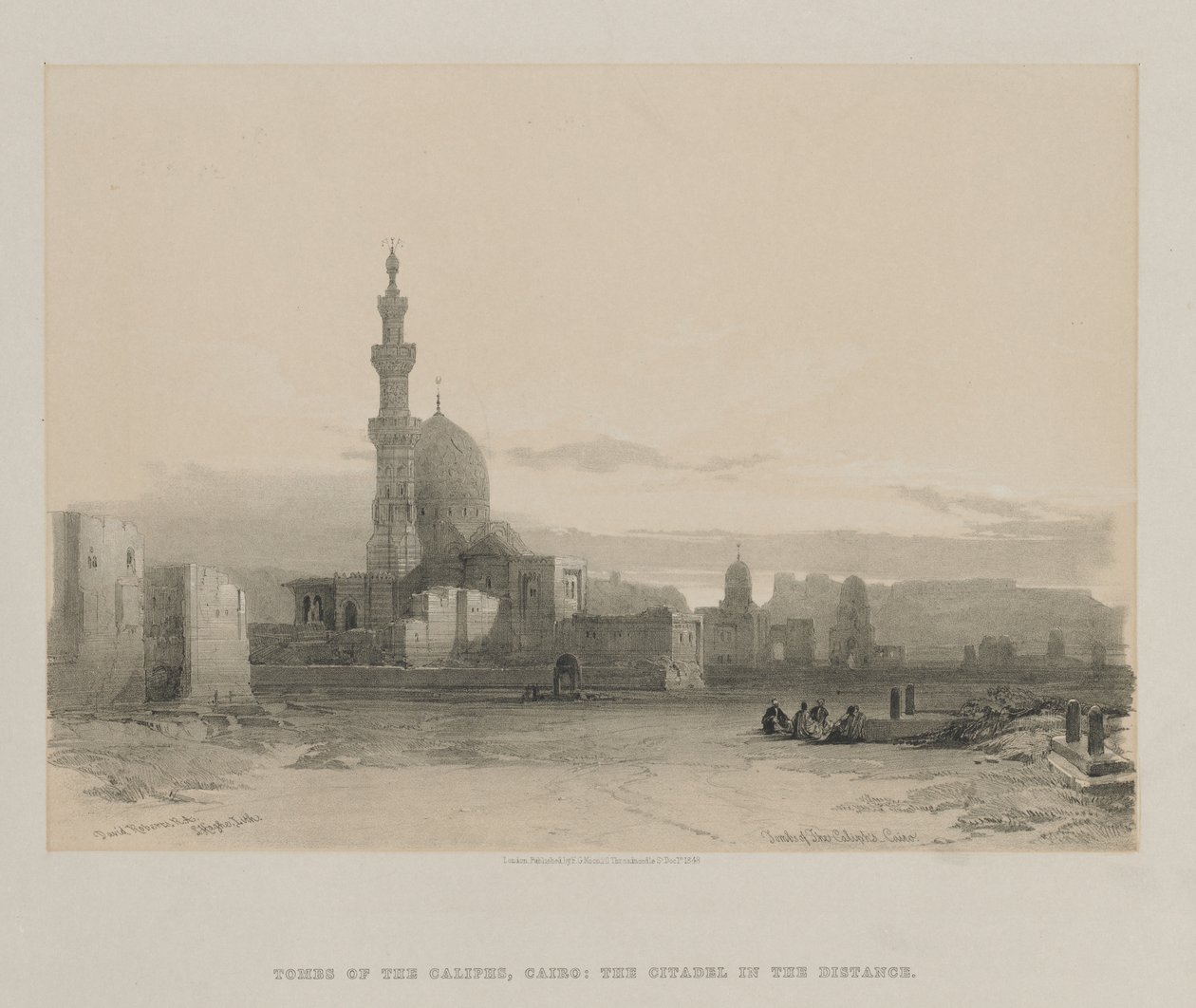 Egipto y Nubia, Volumen III: Tumbas de los Califas, El Cairo, 1848 de Louis Haghe