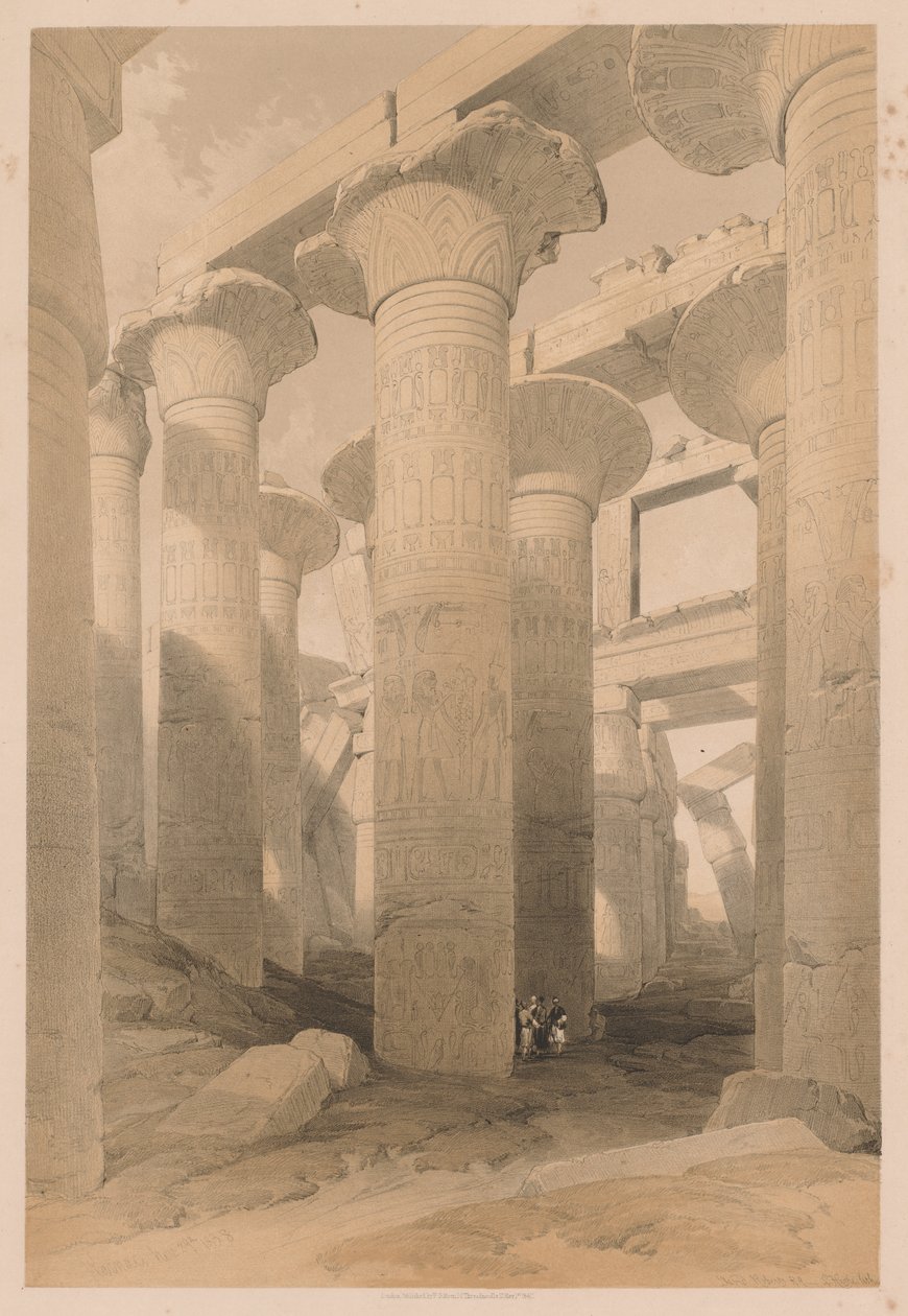 Egipto y Nubia: Volumen II - No. 14, Karnak de Louis Haghe