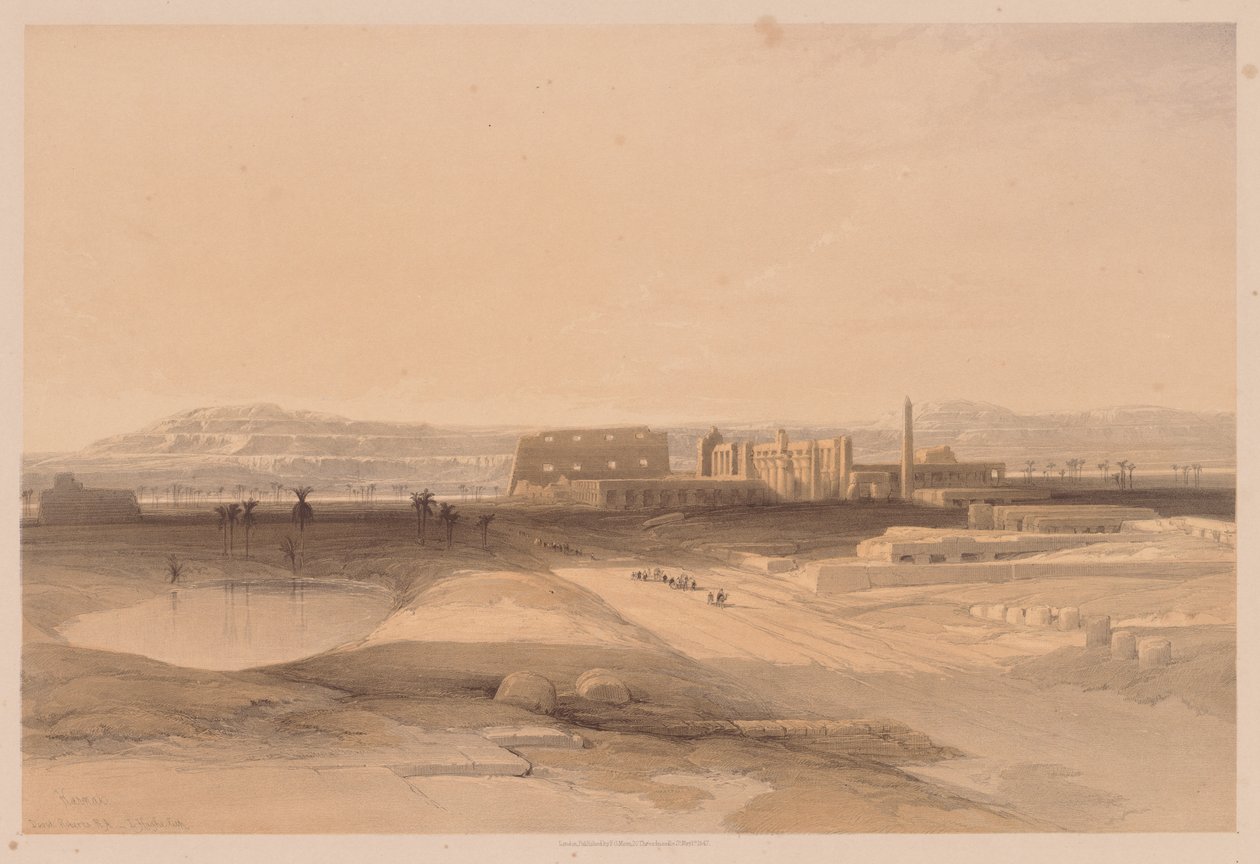Egipto y Nubia: Volumen II - No. 32, Karnak de Louis Haghe