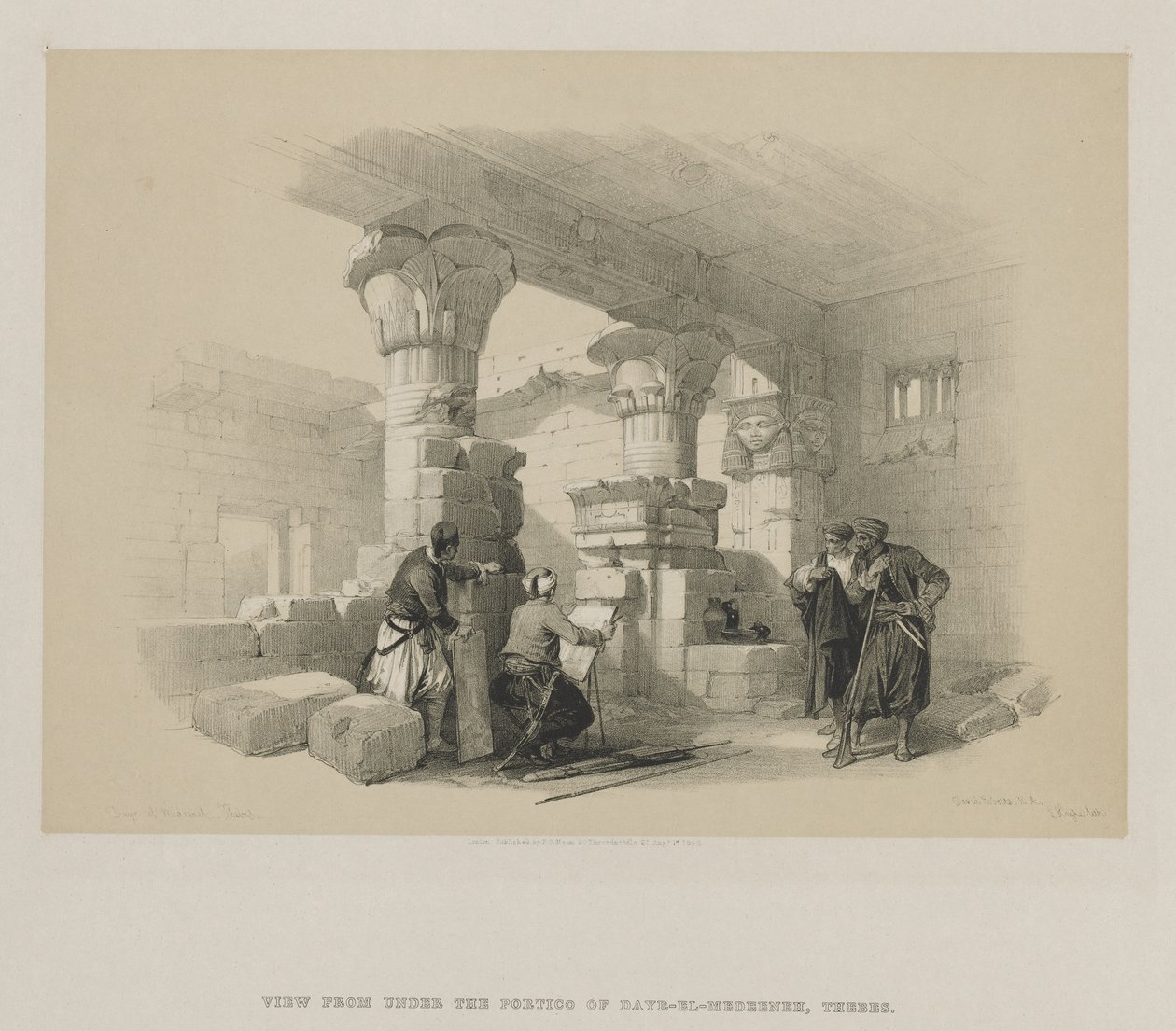 Egipto y Nubia, Volumen II: Dayr-El-Medeeneh, Tebas, 1848 de Louis Haghe