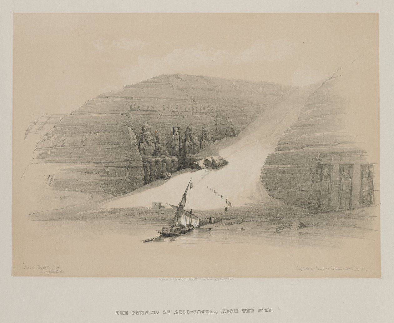 Egipto y Nubia, Volumen II: Templos excavados de Abu Simbel, Nubia de Louis Haghe