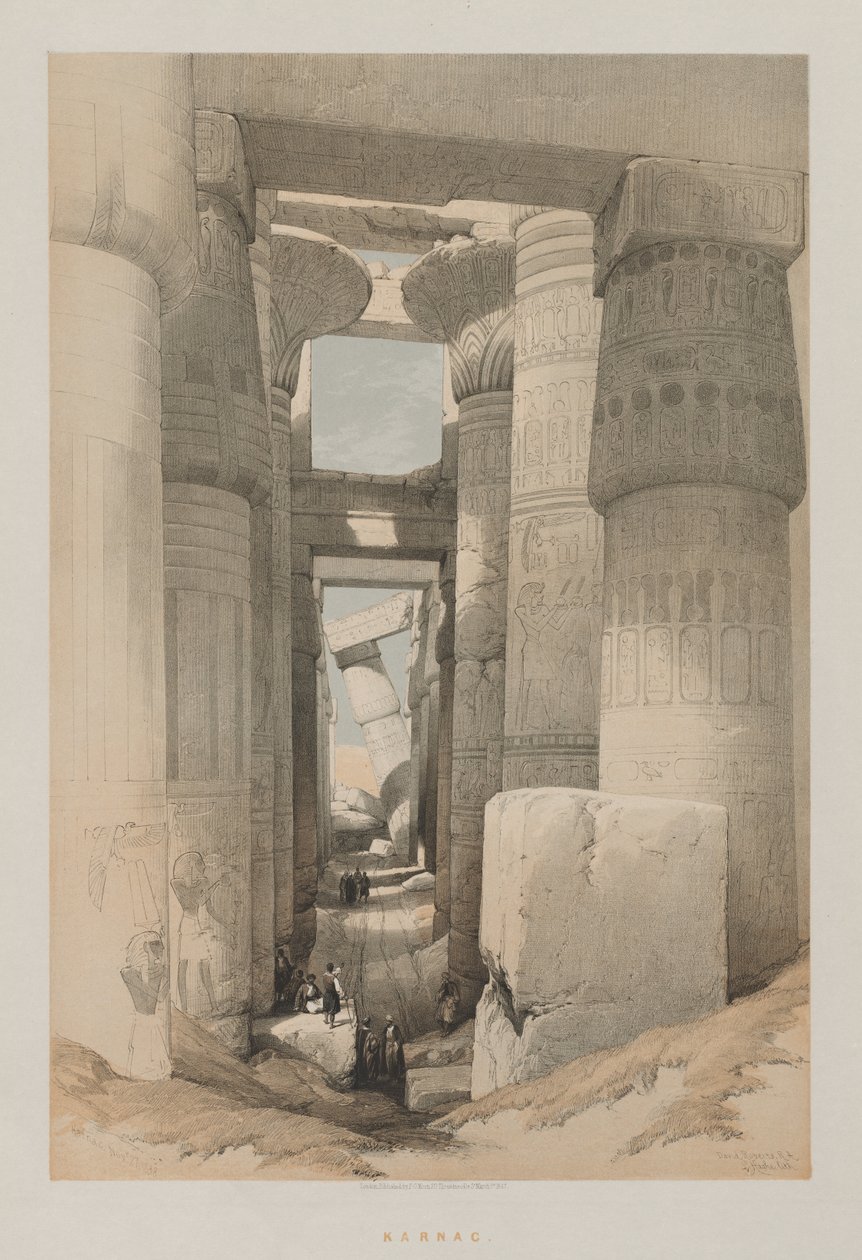Egipto y Nubia, Volumen II: Karnak de Louis Haghe