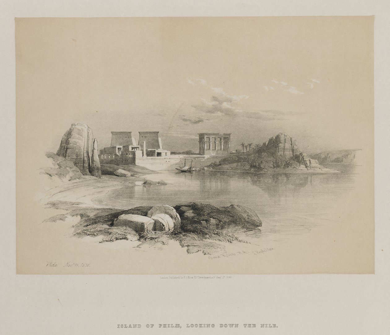 Egipto y Nubia, Volumen II: Filé, 1848 de Louis Haghe