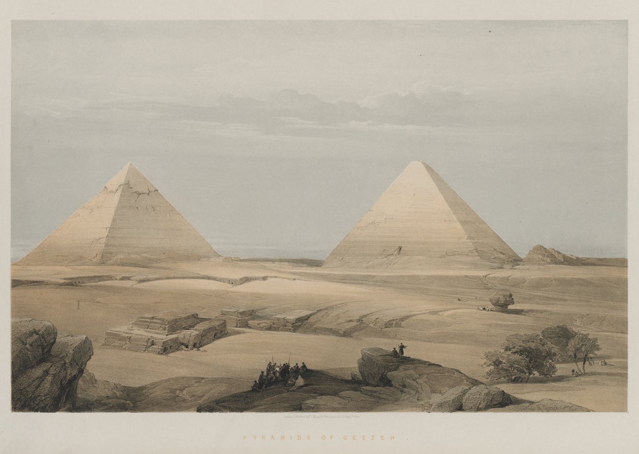 Egipto y Nubia, Volumen II: Pirámides de Geezeh de Louis Haghe