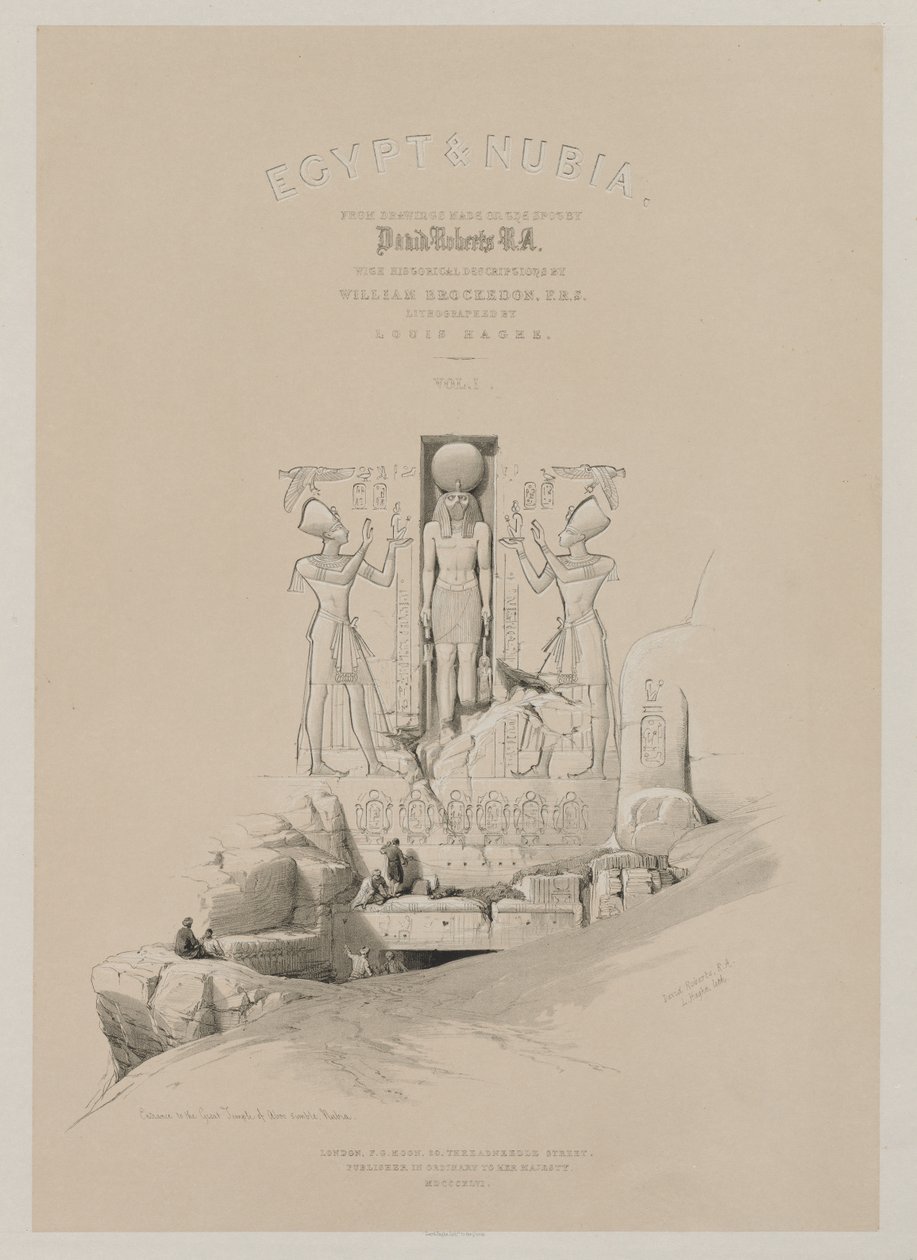 Egipto y Nubia, Volumen I: Frontispicio, 1846 de Louis Haghe